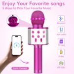 Picture of KIDWILL LAND Bluetooth Karaoke Microphone for Kids - Hot Pink