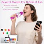 Picture of KIDWILL LAND Bluetooth Karaoke Microphone for Kids - Hot Pink