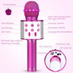 Picture of KIDWILL LAND Bluetooth Karaoke Microphone for Kids - Hot Pink